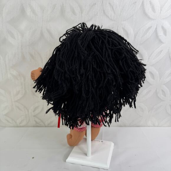 VTG 1988 1st Edition Mattel Cabbage Patch Kid Doll Long Black Hair CPK - Picture 3 of 11